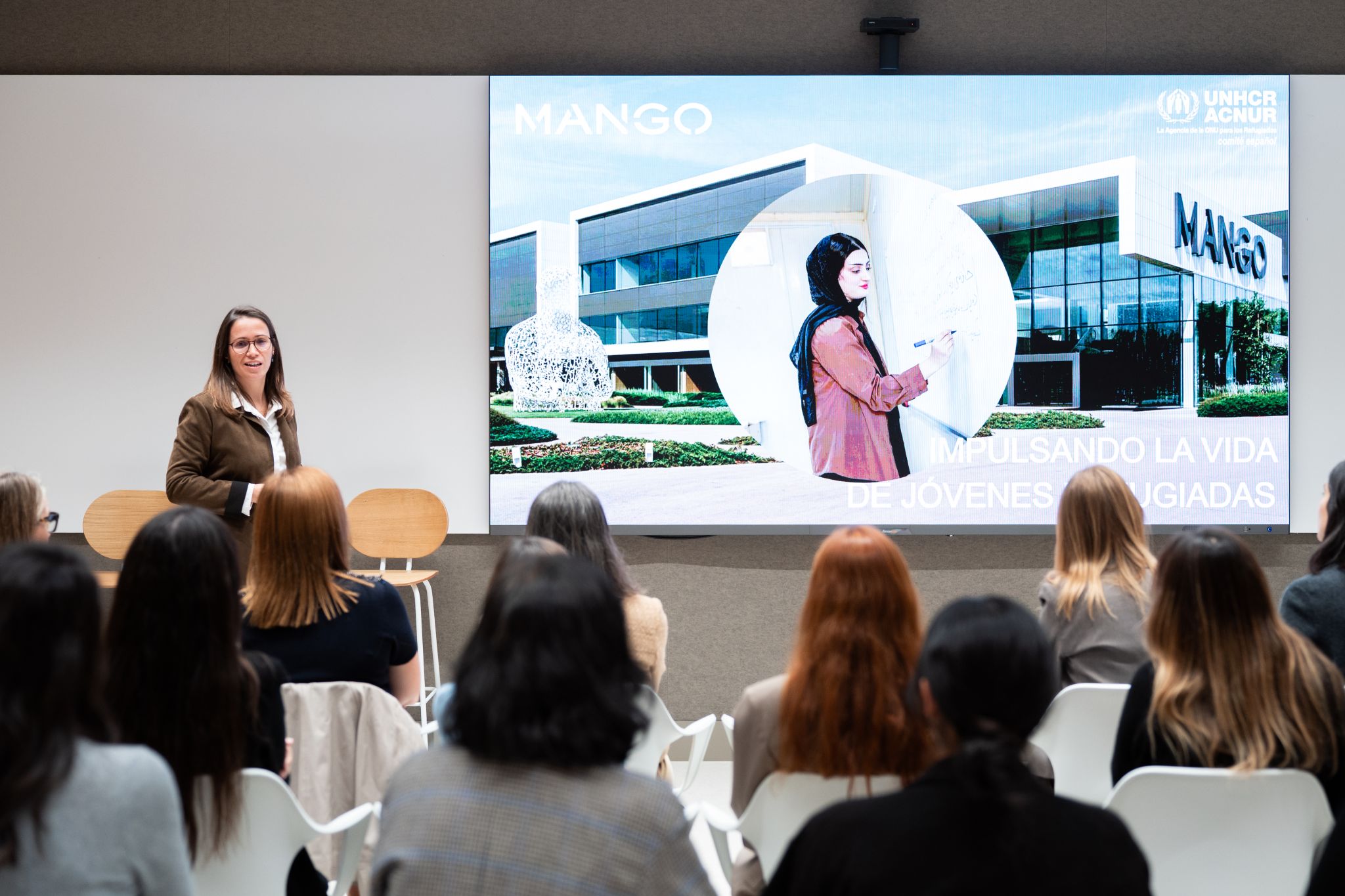 Presentation at Mango Campus about the education partnership