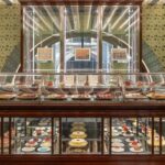 Marchesi 1824 pastry counter inside the Galleria café