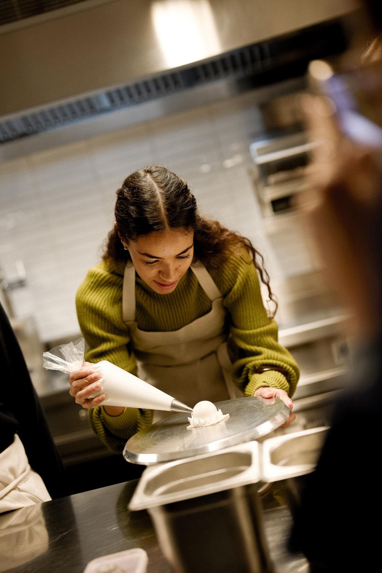 A participant during the cooking masterclass