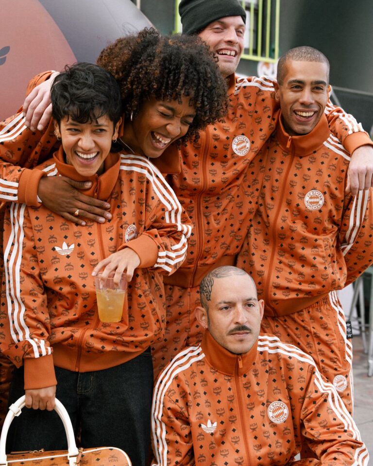 Guests in MCM and adidas apparel at the Brooklyn Football Cafe activation