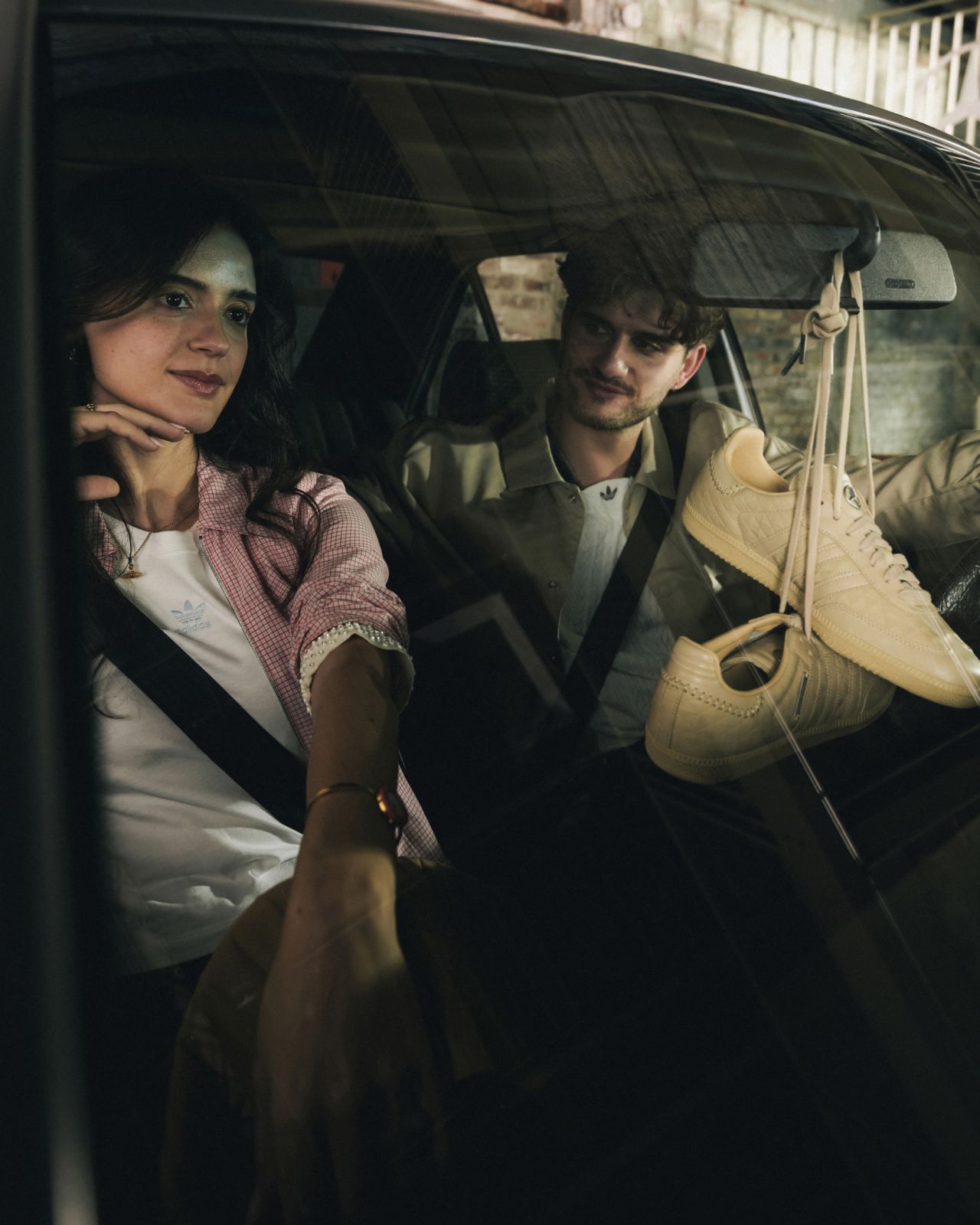 Campaign models inside a Mercedes-Benz vehicle