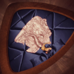 Patterned fabric in a vehicle interior in the Mercedes-Maybach campaign cover
