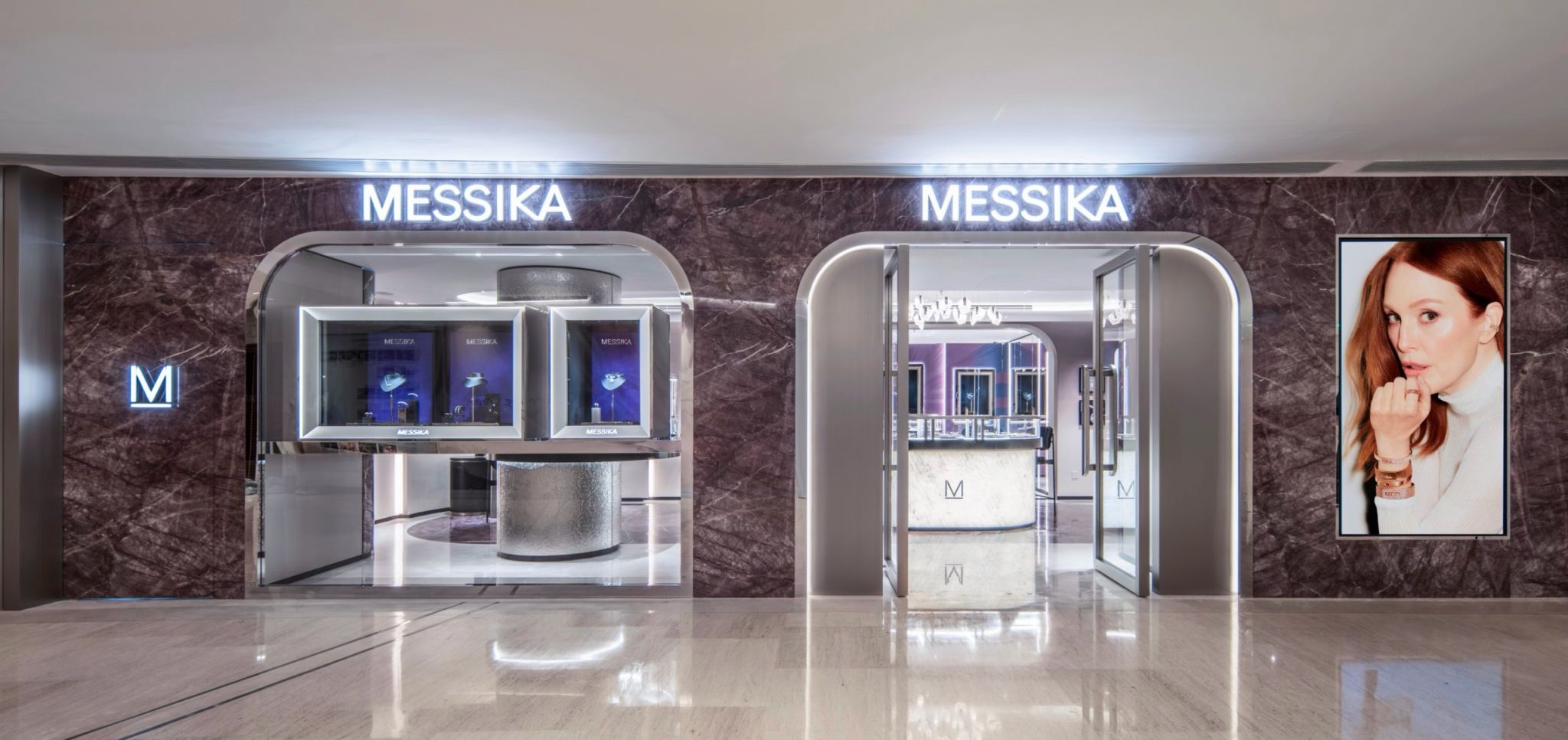 Messika Shanghai P66 storefront and retail setting