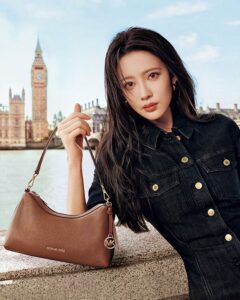 Meng Ziyi in the Michael Kors Fall 2026 campaign in London, image 4