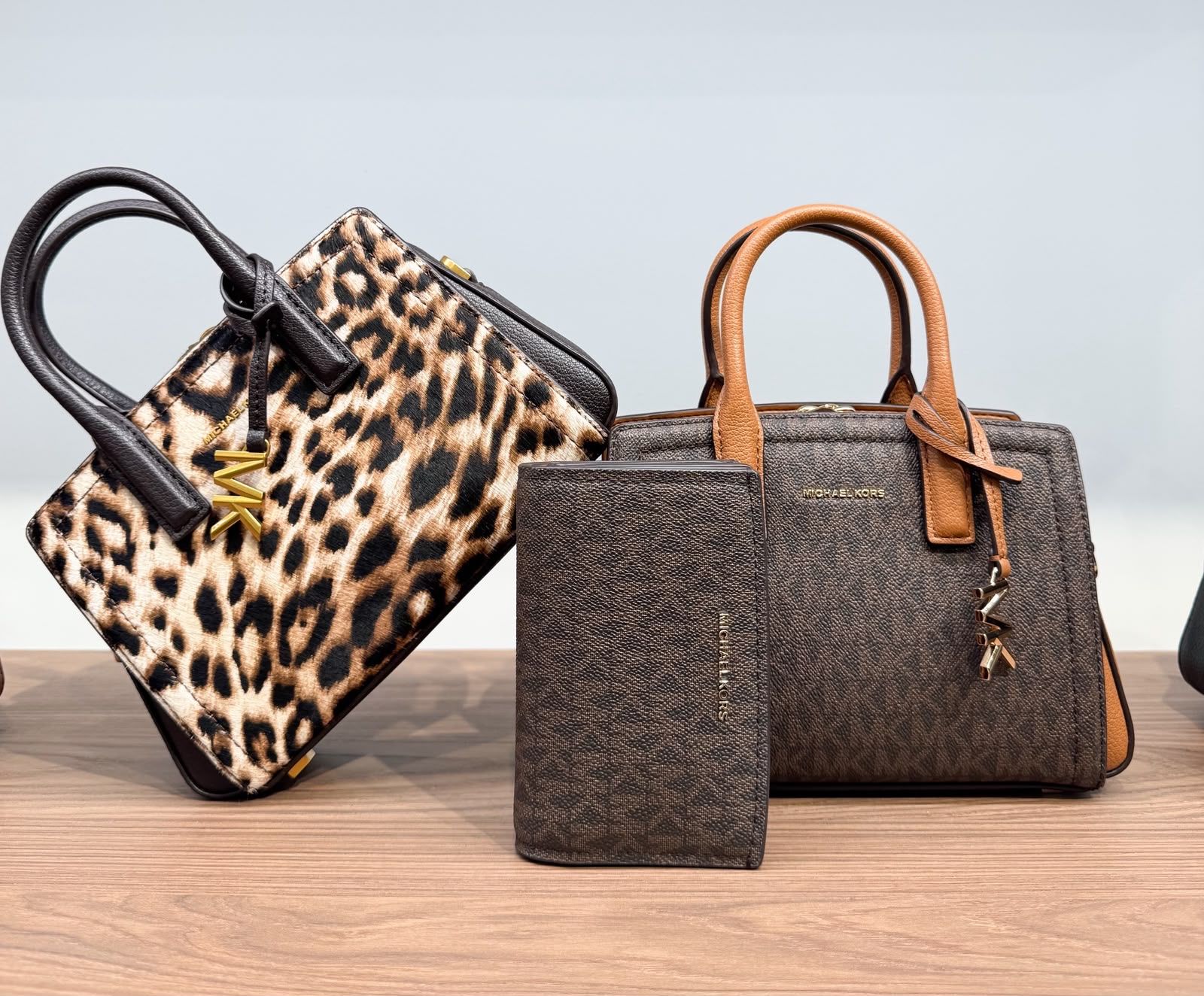 Michael Kors patterned handbags and accessories