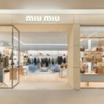Entrance to Miu Miu at Saks Fifth Avenue in Boston