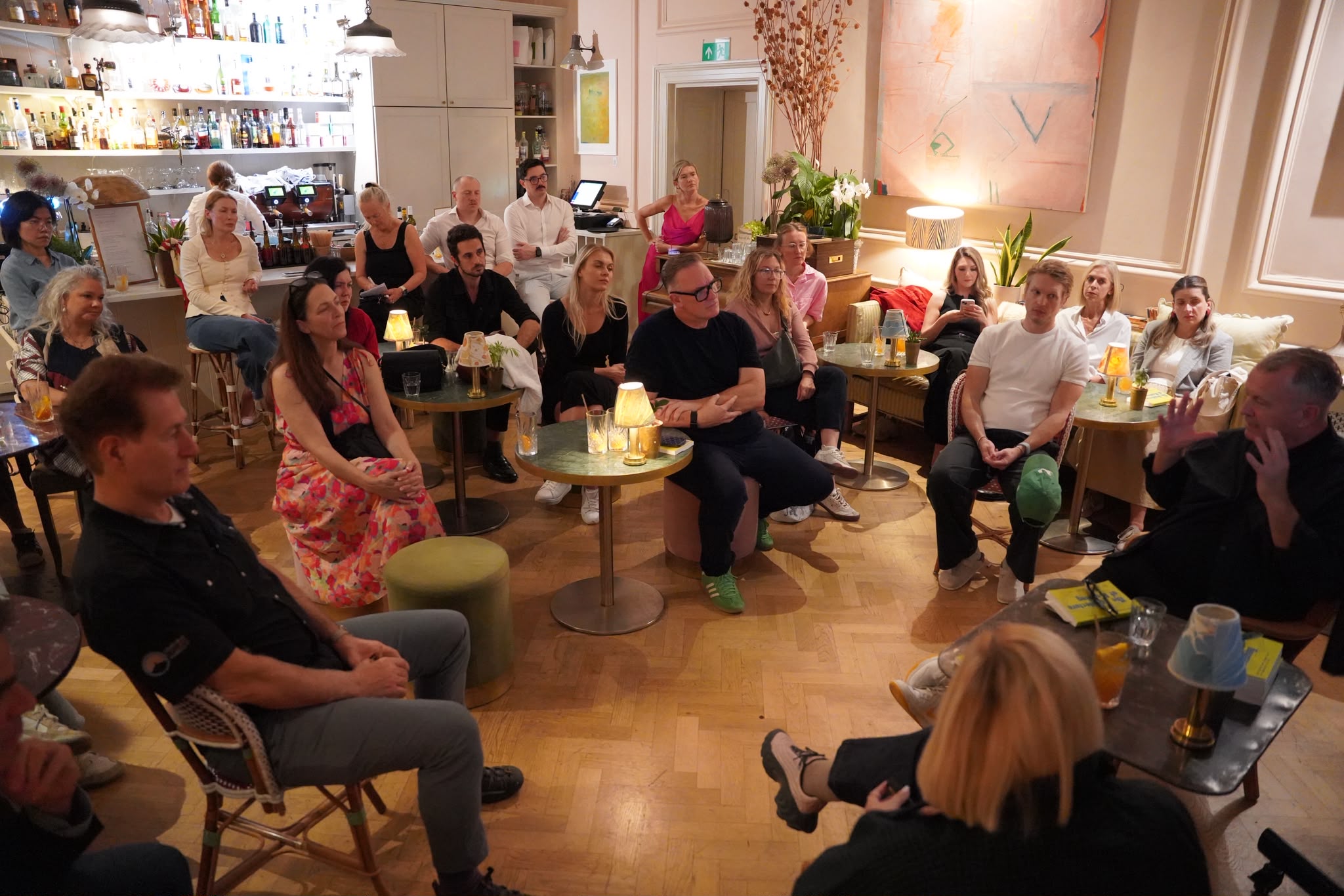 Audience at an event for Oana Leonte’s The Architecture of Meaning