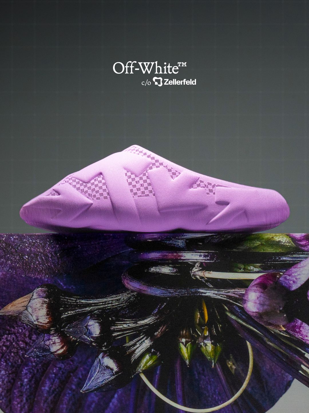 Lilac Off-White and Zellerfeld Arrows Teaser 3D-printed slide