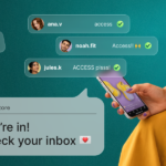 Omnisend illustration of Instagram keyword comments and an email signup confirmation.
