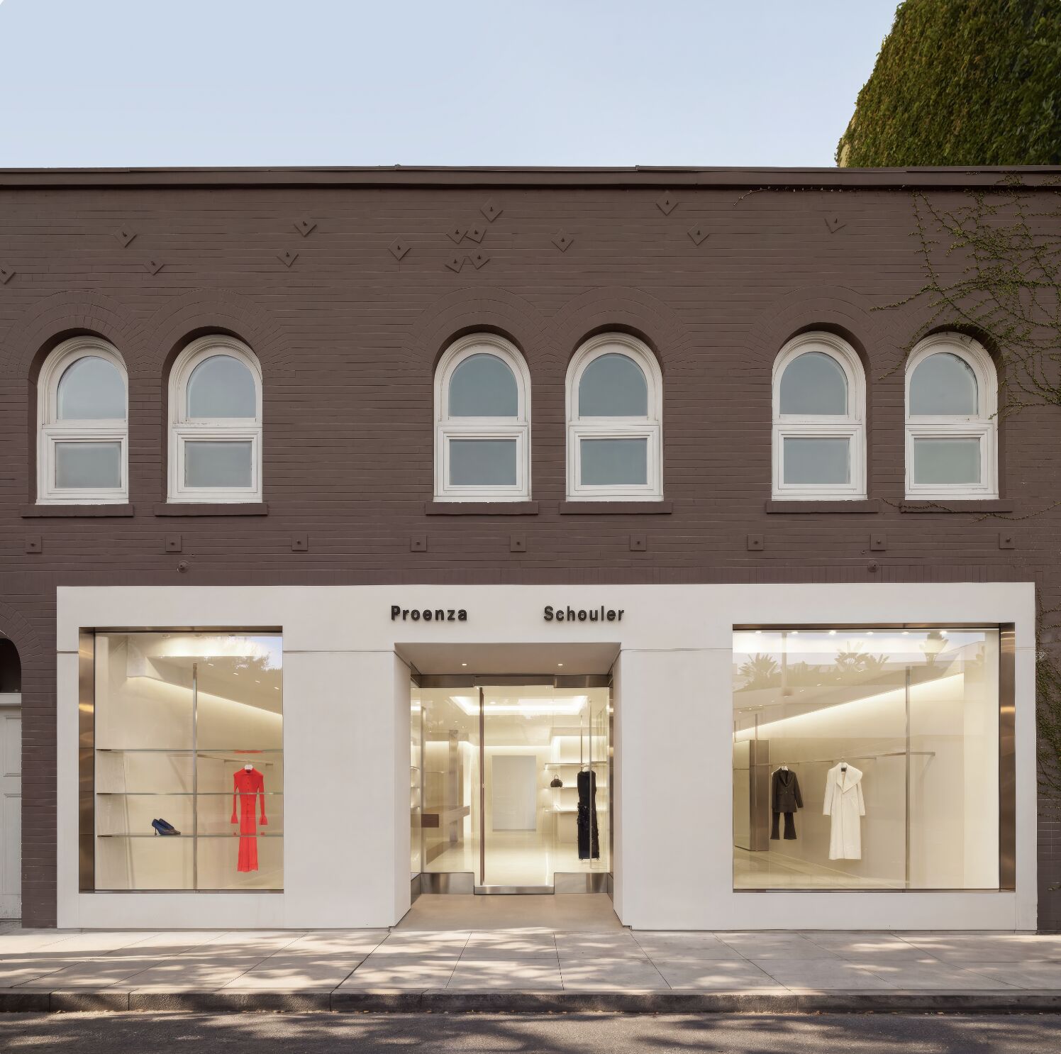 Proenza Schouler storefront at 8424 Melrose Place in Los Angeles