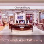 Charlotte Tilbury flagship entrance and makeup displays at Plaza Indonesia, Jakarta.