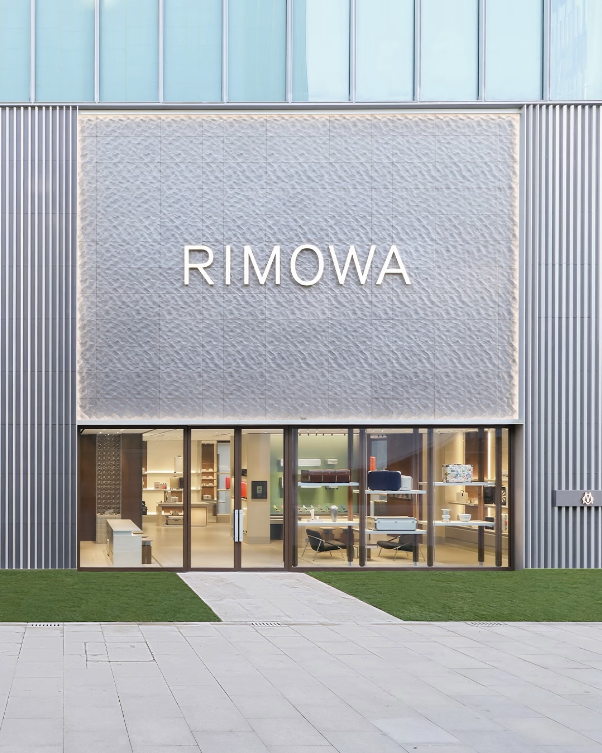 Exterior of RIMOWA's first mainland China flagship at Jing An Kerry Centre in Shanghai