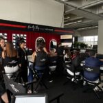 Sephora Glam Bar makeup stations at the Austin race weekend