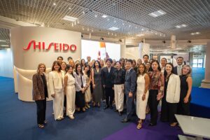 Shiseido team at its TFWA Cannes exhibition space