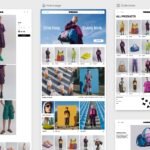 Shopify Canvas visual workspace showing multiple storefront pages