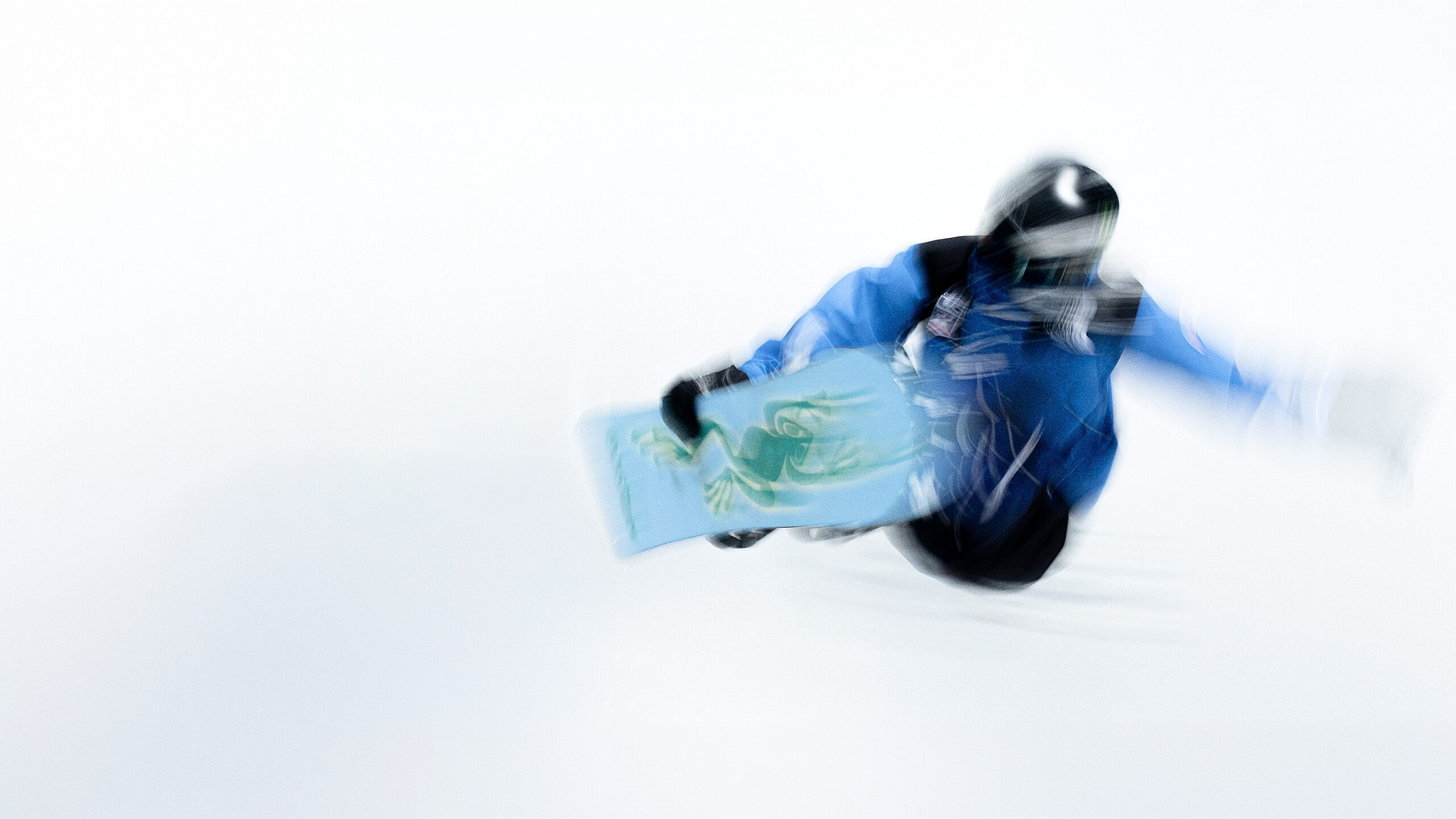Athlete airborne against the sky in The North Face U.S. Ski & Snowboard campaign