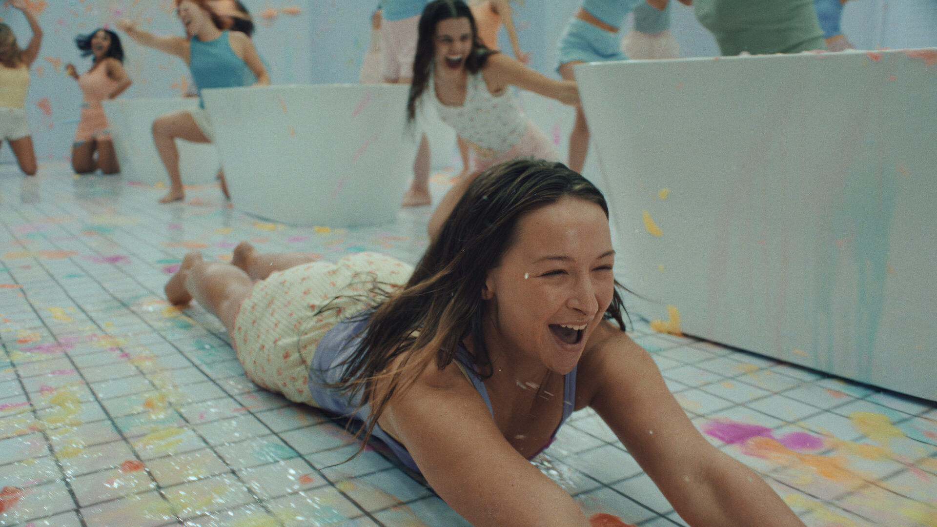 Creator Emily Lula May in Tree Hut’s colourful Uncontain Yourself Super Bowl campaign
