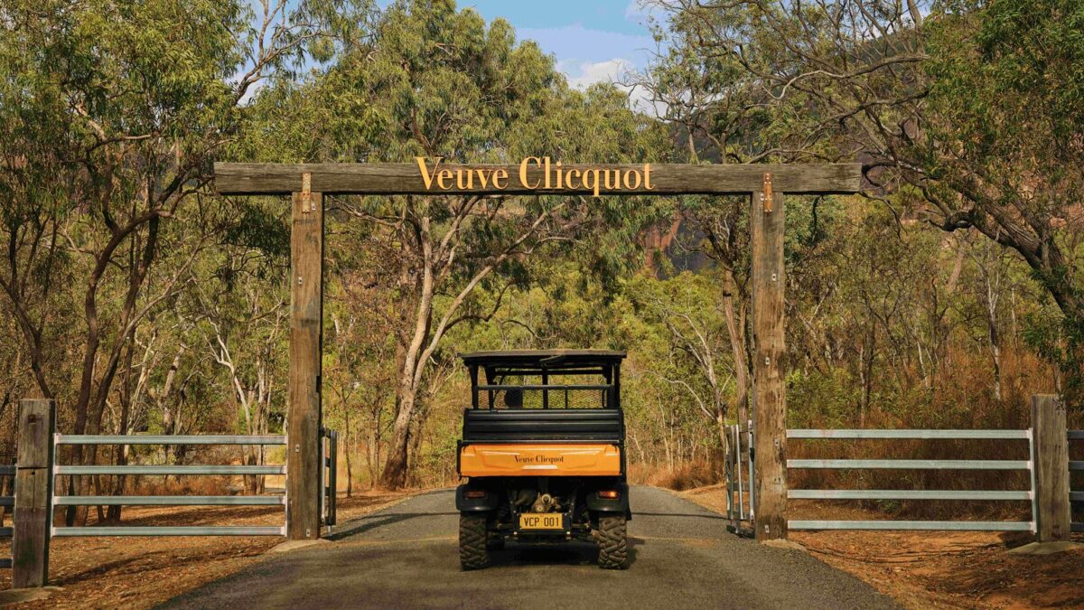 Veuve Clicquot Sun Escape entrance at Mount Mulligan Lodge in Queensland