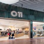 O11 storefront at Copenhagen Airport with a view into the multi-brand shop
