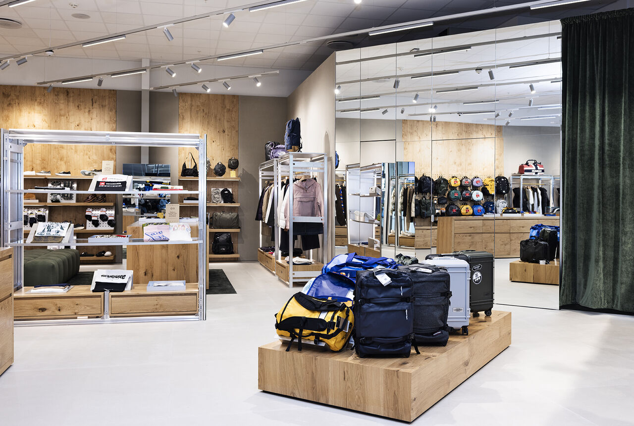 Another view of the O11 multi-brand retail space in Copenhagen Airport