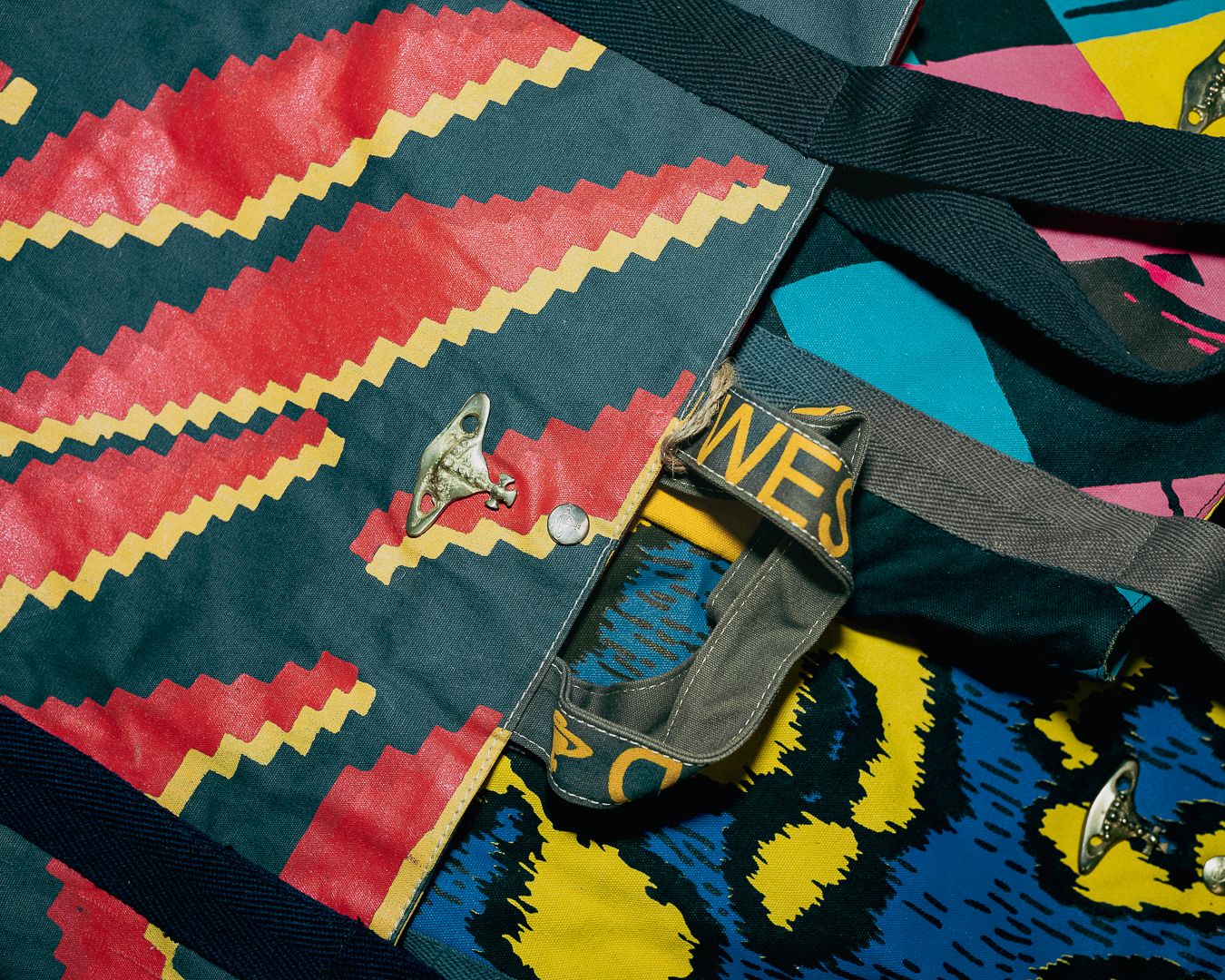 Colourful Made in Kenya bags and textile accessories