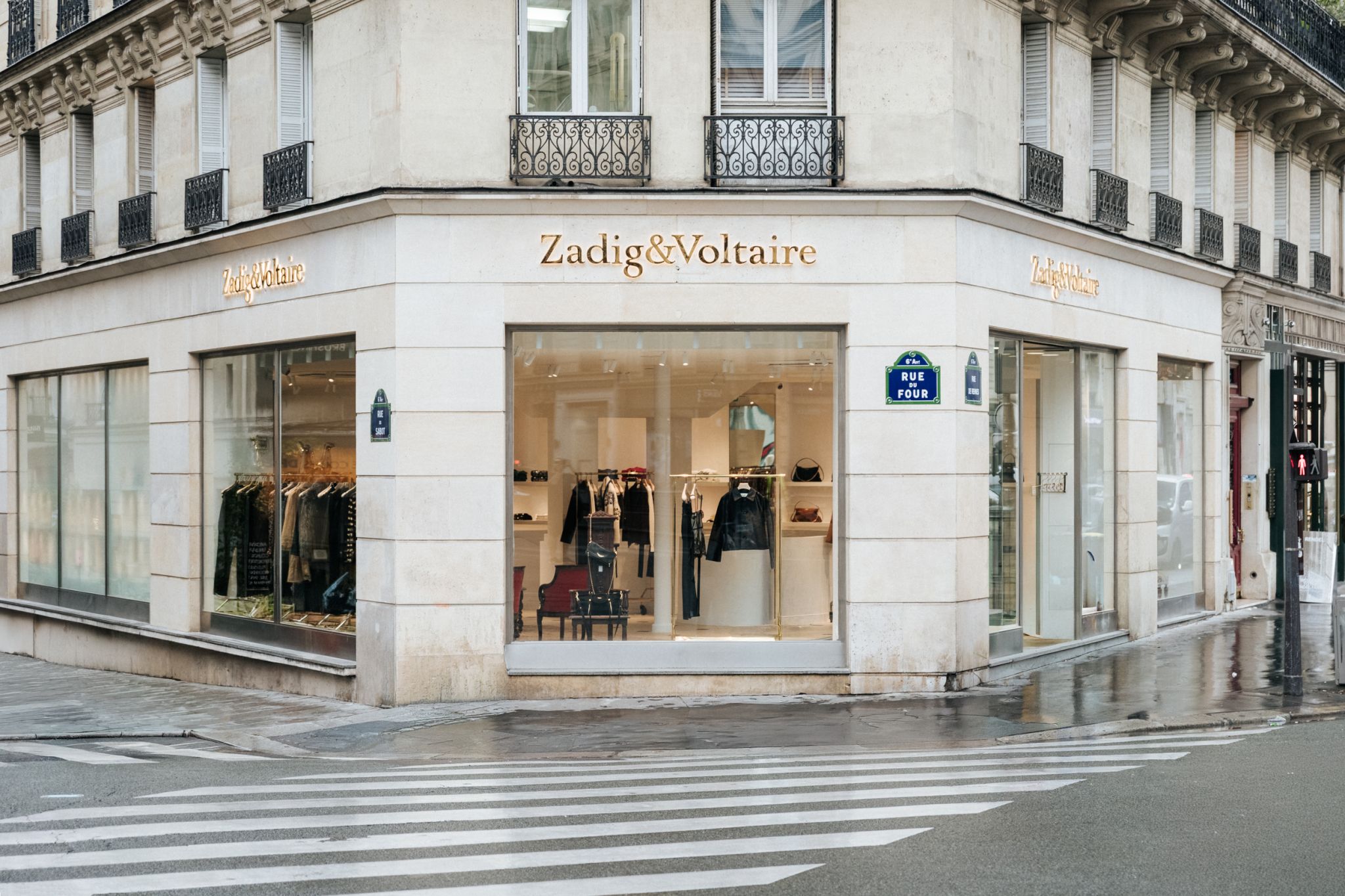 Zadig&Voltaire Paris Rive Gauche boutique storefront and retail setting